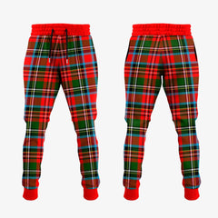 Clan Stewart Royal Tartan Crest Jogger Sweatpants SX74 Clan Stewart Tartan Today   