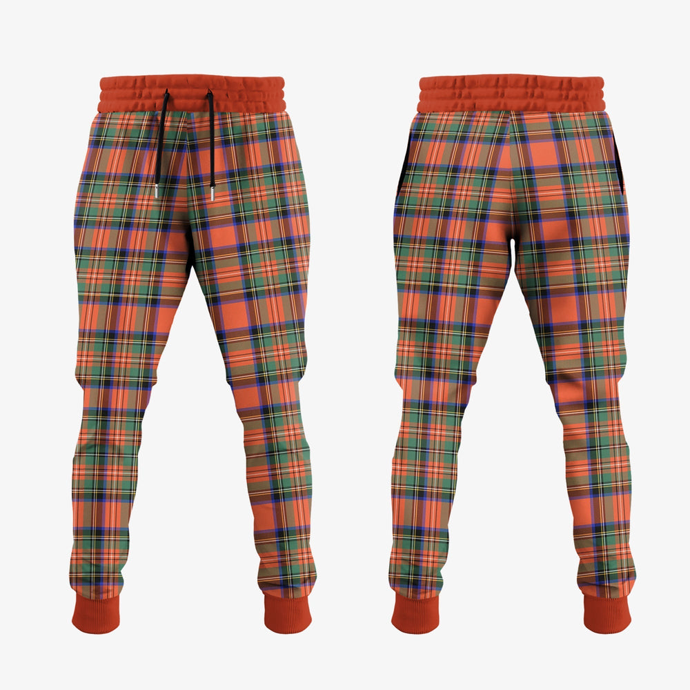 Clan Stewart Royal Ancient Tartan Crest Jogger Sweatpants SS97 Clan Stewart Tartan Today   