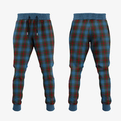 Clan Stewart Royal Blue Tartan Crest Jogger Sweatpants DS47 Clan Stewart Tartan Today   