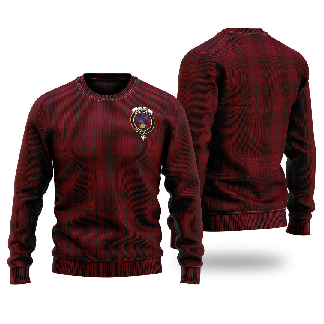 Clan Stirling Of Keir Tartan Christmas Ugly Sweater FN75 Stirling Of Keir Tartan Tartan Sweater   