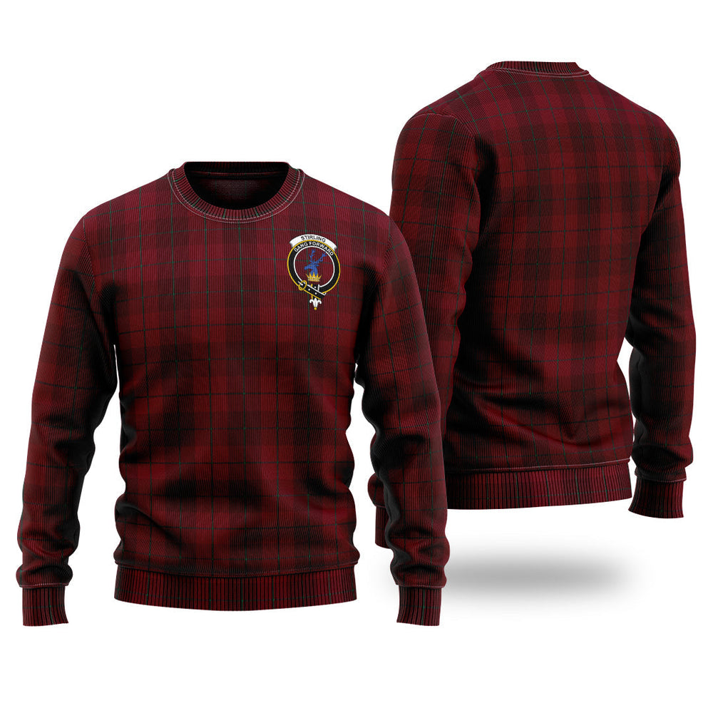 Clan Stirling Of Keir Tartan Christmas Ugly Sweater FN75 Stirling Of Keir Tartan Tartan Sweater   