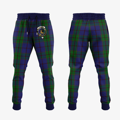 Clan Strachan Tartan Crest Jogger Sweatpants