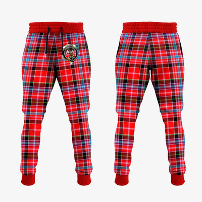 Clan Straiton Tartan Crest Jogger Sweatpants