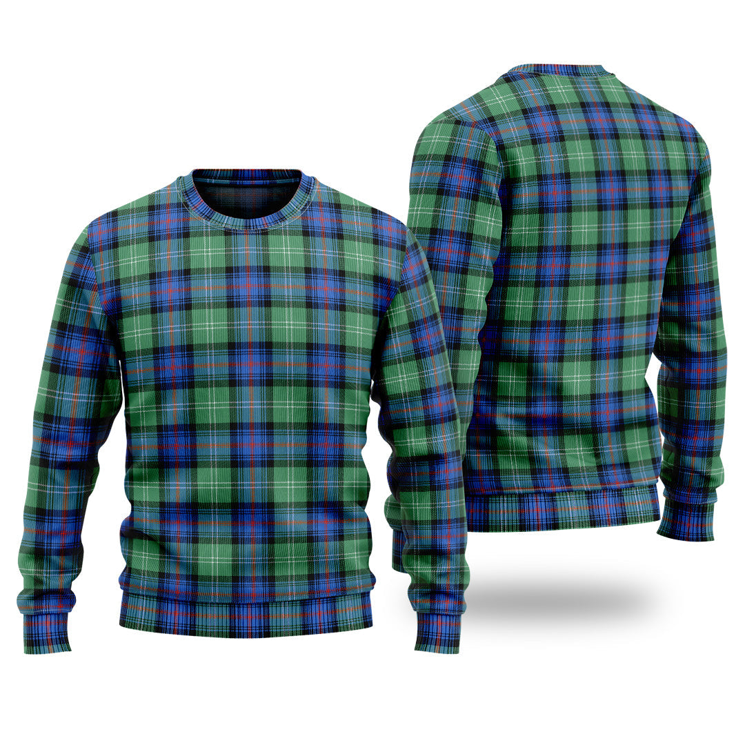 Clan Sutherland Ancient Tartan Christmas Ugly Sweater WB99 Sutherland Ancient Tartan Tartan Sweater   