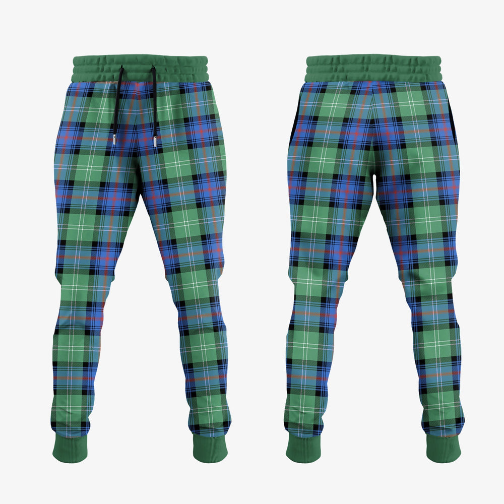 Clan Sutherland Ancient Tartan Crest Jogger Sweatpants VZ24 Clan Sutherland Tartan Today   