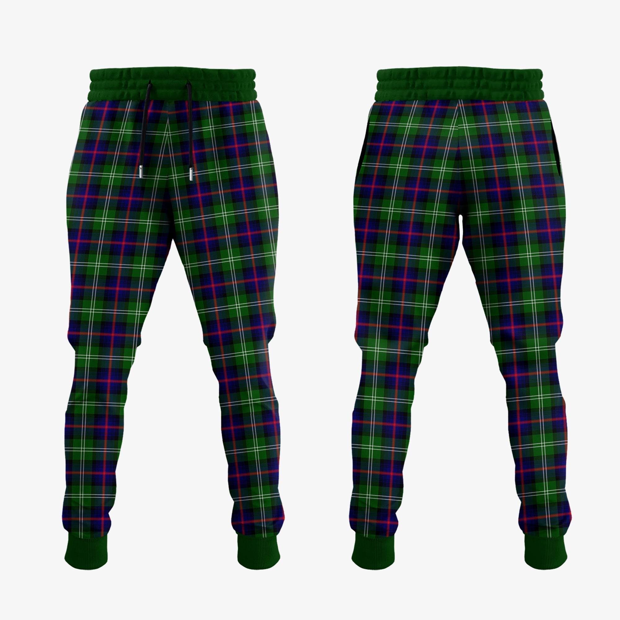 Clan Sutherland Modern Tartan Crest Jogger Sweatpants AJ34 Clan Sutherland Tartan Today   
