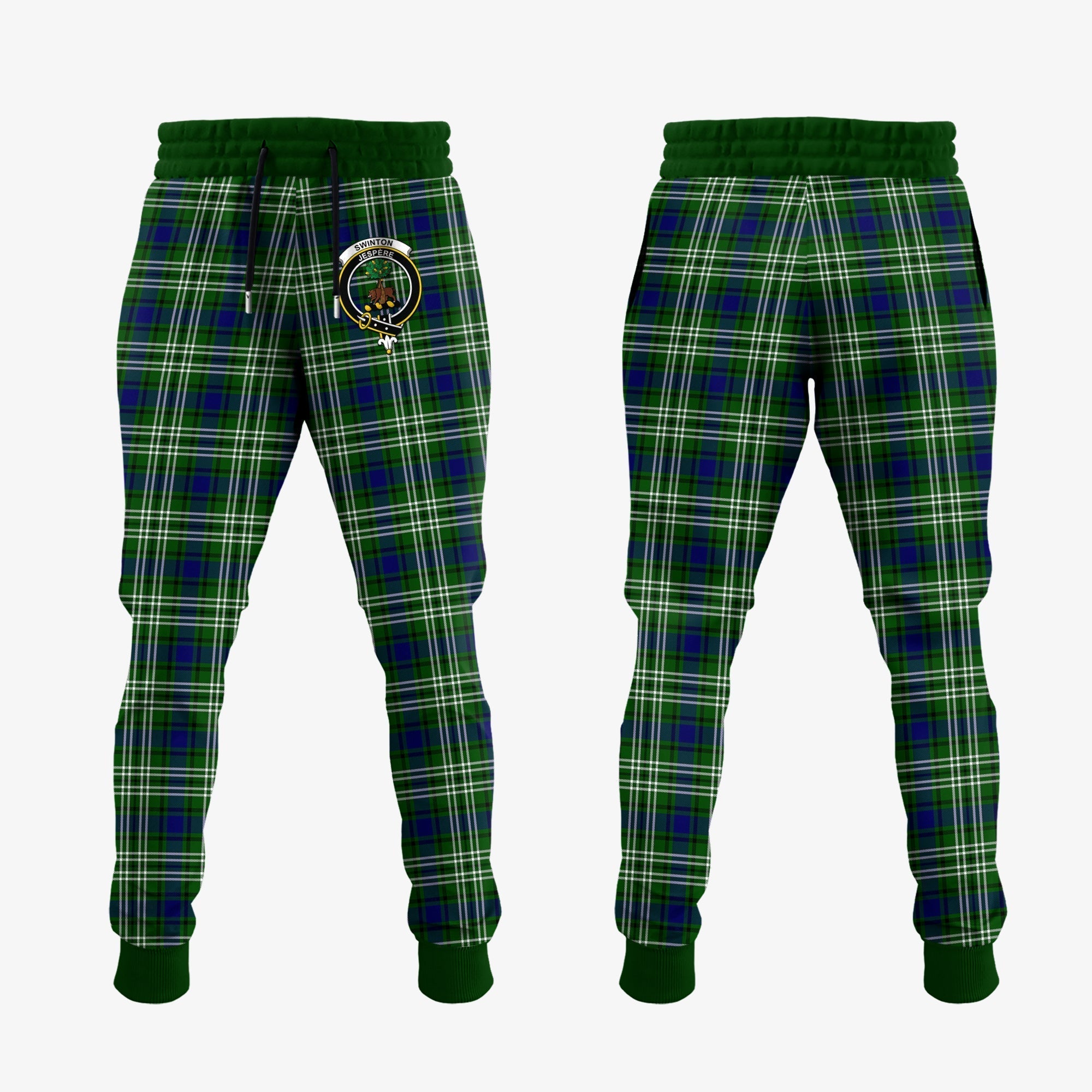 Clan Swinton Tartan Crest Jogger Sweatpants XO25 Clan Swinton Tartan Today   