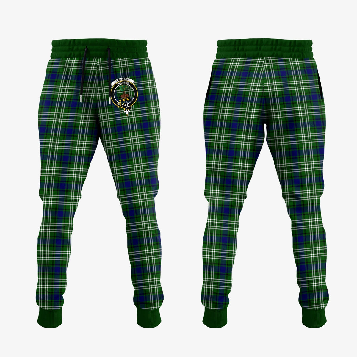 Clan Swinton Tartan Crest Jogger Sweatpants XO25 Clan Swinton Tartan Today   