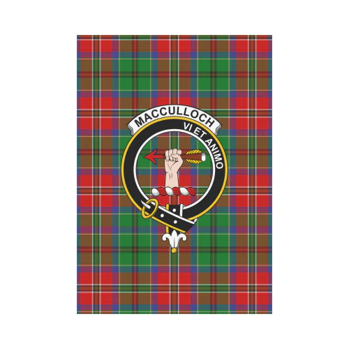 Clan MacCulloch Tartan Crest Garden Flag FA59 Clan Garden Tartan Today   