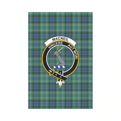 Clan MacNeil Of Colonsay Tartan Crest Garden Flag OZ75 Clan MacNeil / MacNeill Tartan Today   