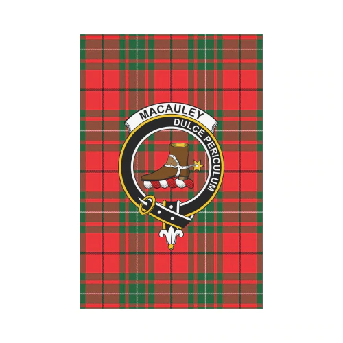 Clan MacAulay Modern Tartan Crest Garden Flag TT59 Clan MacAulay Tartan Today   