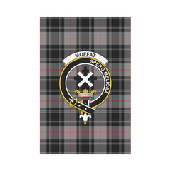 Clan Moffat Modern Tartan Crest Garden Flag JQ75 Clan Moffat Tartan Today   