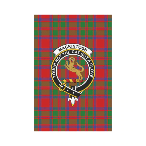 Clan MacKintosh Modern Tartan Crest Garden Flag GW35 Clan MacKintosh / MacIntosh Tartan Today   