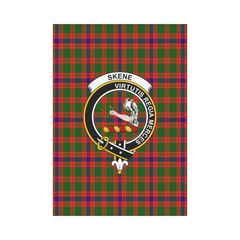 Clan Skene Modern Tartan Crest Garden Flag NO93 Clan Skene Tartan Today   