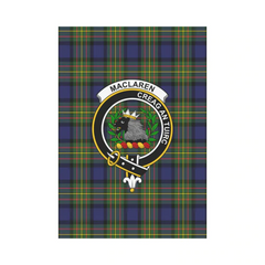 Clan MacLaren Modern Tartan Crest Garden Flag YC18 Clan Garden Tartan Today   