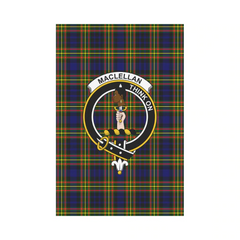 Clan MacLellan Modern Tartan Crest Garden Flag AI88 Clan Garden Tartan Today   