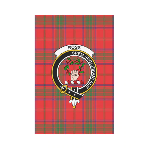 Clan Ross Modern Tartan Crest Garden Flag MY59 Clan Ross Tartan Today   