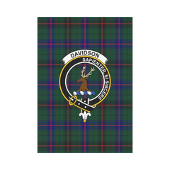 Clan Davidson Modern Tartan Crest Garden Flag EW20 Clan Davidson Tartan Today   