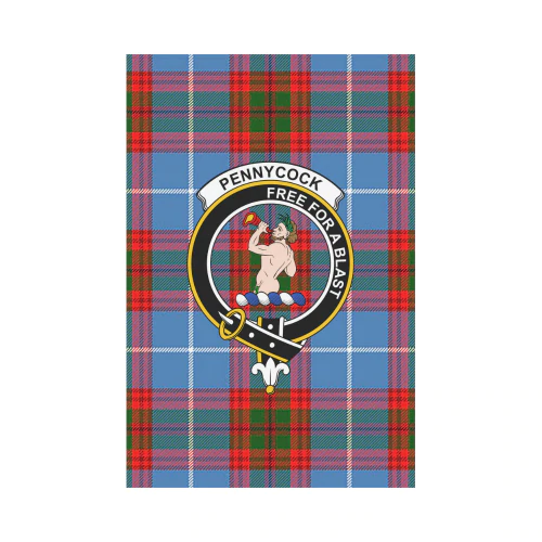 Clan Pennycook Tartan Crest Garden Flag BN26 Clan Pennycook Tartan Today   