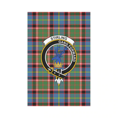 Clan Stirling (Of Cadder-Present Chief) Tartan Crest Garden Flag EM74 Clan Stirling Tartan Today   
