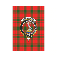 Clan MacQuarrie Modern Tartan Crest Garden Flag AV17 Clan MacQuarrie Tartan Today   
