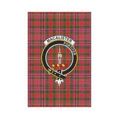 Clan MacAlister Modern Tartan Crest Garden Flag IZ22 Clan MacAlister Tartan Today   