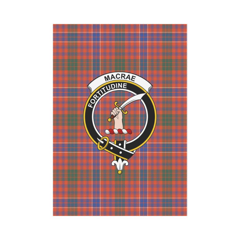 Clan MacRae Ancient Tartan Crest Garden Flag XQ22 Clan MacRae Tartan Today   