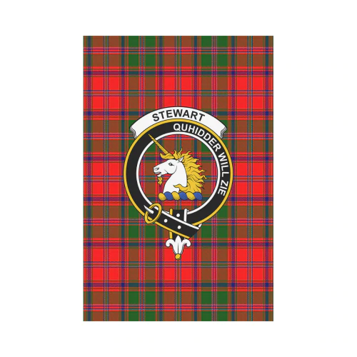 Clan Stewart Of Appin Tartan Crest Garden Flag MS97 Clan Stewart of Appin Tartan Today   