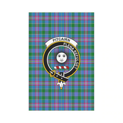 Clan Pitcairn Hunting Tartan Crest Garden Flag JH35 Clan Pitcairn Tartan Today   