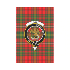 Clan Hay Modern Tartan Crest Garden Flag CM72 Clan Hay Tartan Today   