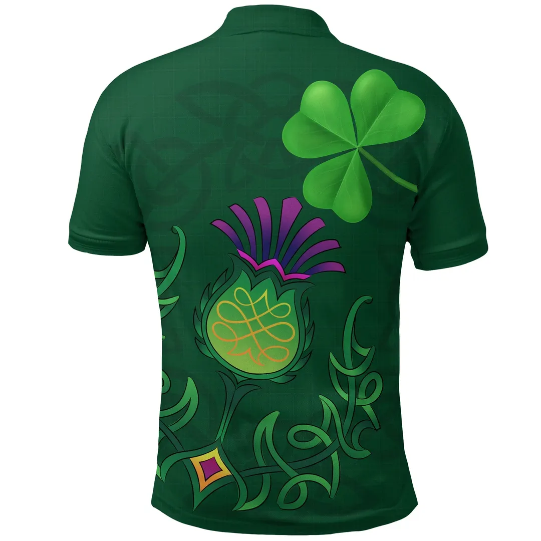 Clan Scottish Happy St. Patrick's Day Polo Shirt IM20 Scottish Happy St. Patrick's Day Tartan Polo   