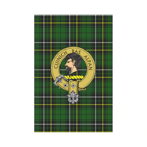 Clan MacAlpine Modern Tartan Crest Garden Flag