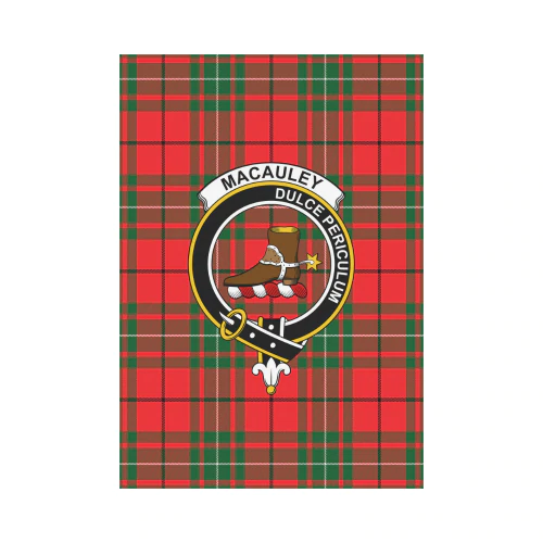 Clan MacAulay Modern Tartan Crest Garden Flag TT59 Clan MacAulay Tartan Today   