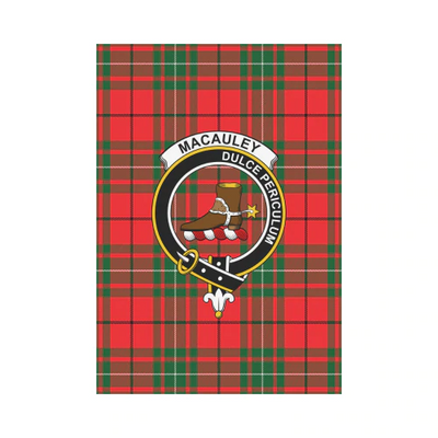 Clan MacAulay Modern Tartan Crest Garden Flag TT59