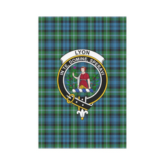 Clan Lyon Tartan Crest Garden Flag JK90 Clan Garden Tartan Today   