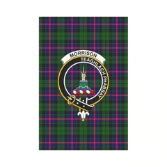 Clan Morrison Modern Tartan Crest Garden Flag JG54 Clan Morrison Tartan Today   