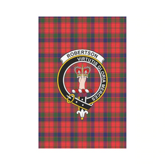 Clan Robertson Modern Tartan Crest Garden Flag DA23 Clan Robertson Tartan Today   
