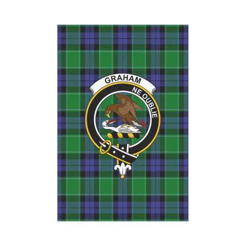 Clan Graham Of Menteith Modern Tartan Crest Garden Flag OG70 Clan Graham Tartan Today   