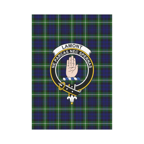 Clan Lamont Modern Tartan Crest Garden Flag RT71 Clan Lamont Tartan Today   
