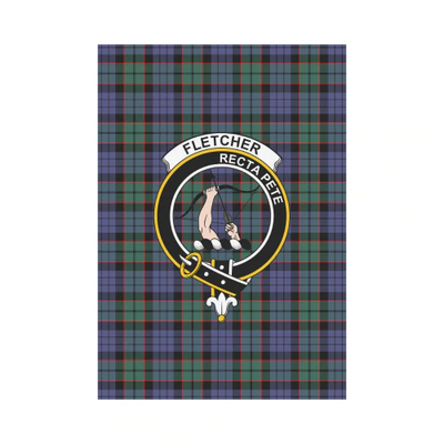 Clan Fletcher Modern Tartan Crest Garden Flag CK32