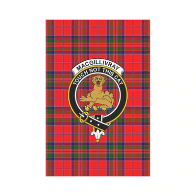 Clan MacGillivray Modern Tartan Crest Garden Flag QS12