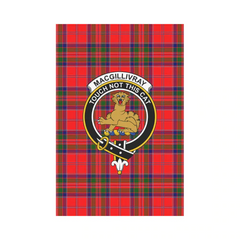 Clan MacGillivray Modern Tartan Crest Garden Flag QS12 Clan MacGillivray Tartan Today   