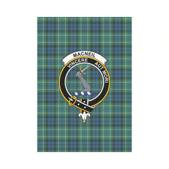 Clan MacNeil Of Colonsay Tartan Crest Garden Flag OZ75 Clan MacNeil / MacNeill Tartan Today   
