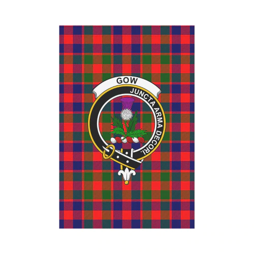 Clan Gow Of Skeoch Tartan Crest Garden Flag BG97 Clan Gow Tartan Today   