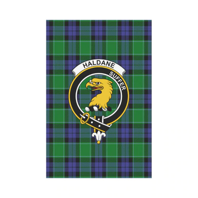 Clan Haldane Tartan Crest Garden Flag