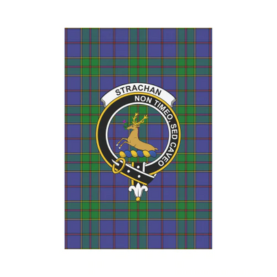 Clan Strachan Tartan Crest Garden Flag
