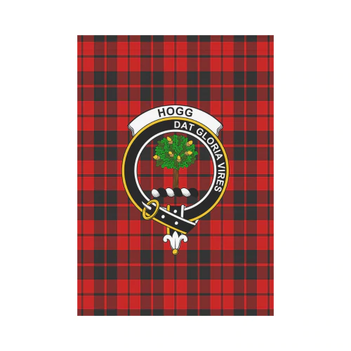 Clan Hog Tartan Crest Garden Flag WA73 Clan Garden Tartan Today   
