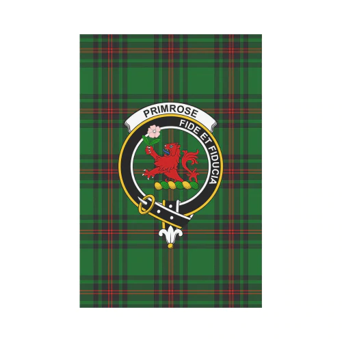 Clan Primrose Tartan Crest Garden Flag YG35 Clan Primrose Tartan Today   
