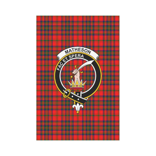 Clan Matheson Modern Tartan Crest Garden Flag NP13 Clan Matheson Tartan Today   