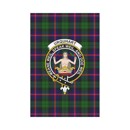 Clan Urquhart Modern Tartan Crest Garden Flag XQ23 Clan Urquhart Tartan Today   